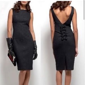 Diane von Furstenberg Wool Midi Dress with Bows on Back